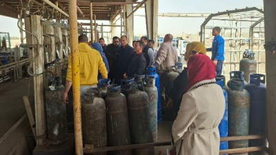 حملة تفتيش على محطات الوقود والبوتاجاز بطامية