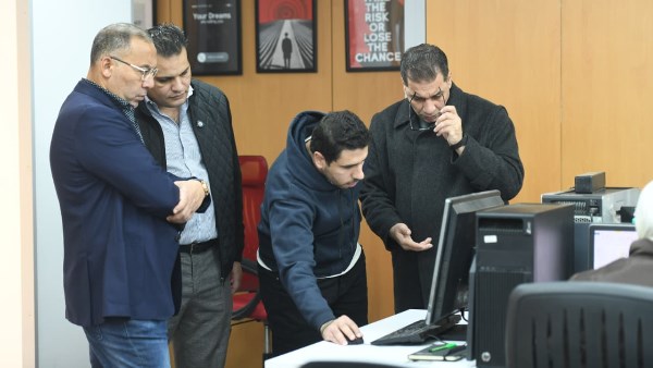 الكاتب الصحفي «خالد صلاح» والكاتب الصحفي محمود سعد الدين 