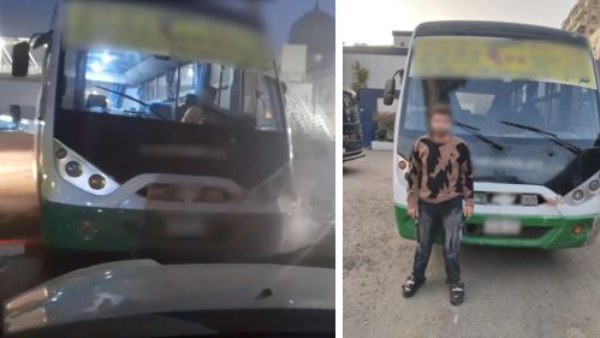 ضبط سائق نقل جماعي