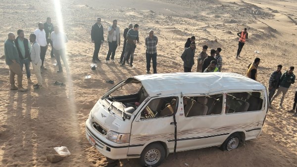  انقلاب سيارة ميكروباص