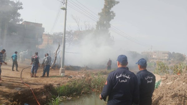 حريق في كوم حمادة 