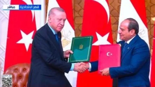 الرئيس السيسى وأردوغان يشاركان بالجلسة الختامية لمنتدى الأعمال المصرى التركى 