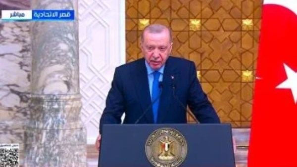 الرئيس التركي يثمن الجهود المصرية لإيصال المساعدات لغزة 