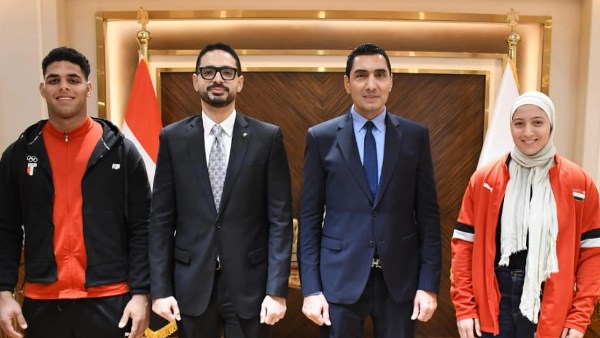 وزير الرياضة يكرم أبطال الجودو