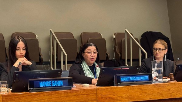 نائبة وزيرة التضامن تشارك في حلقة نقاشية بالأمم المتحدة حول أنظمة الرعاية الشاملة