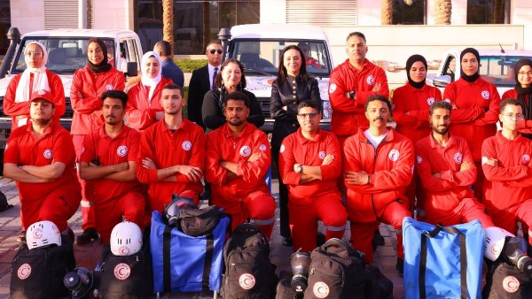 وزيرة التضامن تشهد اصطفاف فرق التدخل السريع والهلال الأحمر لتعزيز سرعة الاستجابة لحالات بلا مأوى