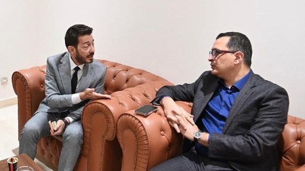 النائب محمود طاهر والفنان احمد زاهر 