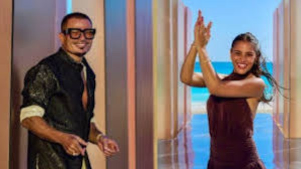 عمرو دياب وابنته جانا 