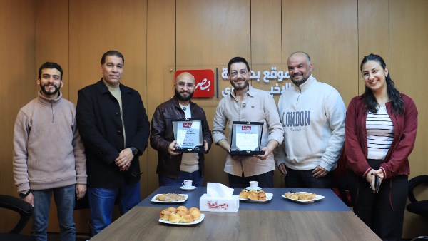 زيارة أحمد زاهر لموقع بصراحة الإخباري بمقره الجديد 