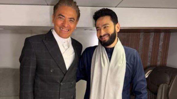 حمادة هلال وفتحي عبدالوهاب من كواليس  مسلسل المداح 6-أسطورة النهاية