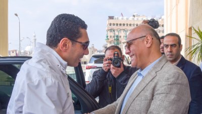 محافظ الإسكندرية يستقبل وزير الشباب والرياضة 