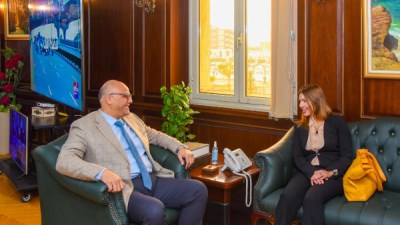 محافظ الإسكندرية وقنصل فرنسا 