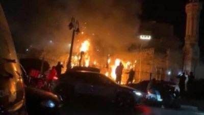 حريق دار مناسبات طنطا 