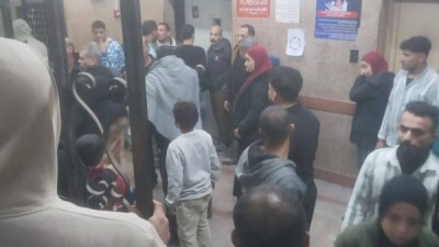 سقوط اسانسير مستشفى طوارئ جامعة طنطا 