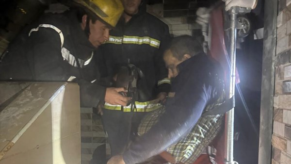 الحماية المدنية تنقل شخصاً للمستشفى بعد احتراق شقته بحلوان