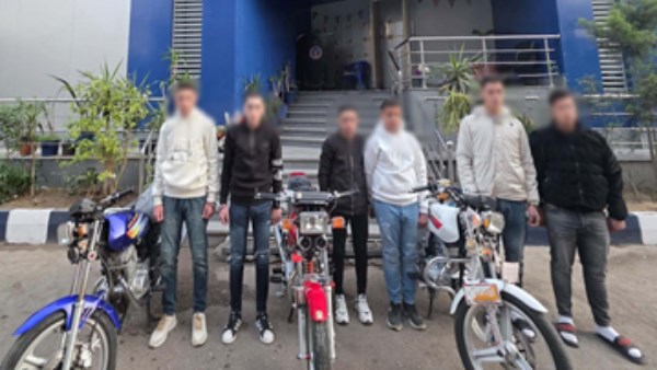 ضبط 6 أشخاص لقيادتهم دراجات نارية برعونة