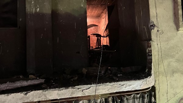 تهشم بلكونة عقب حادث أتوبيس اخترق سور الدائري 