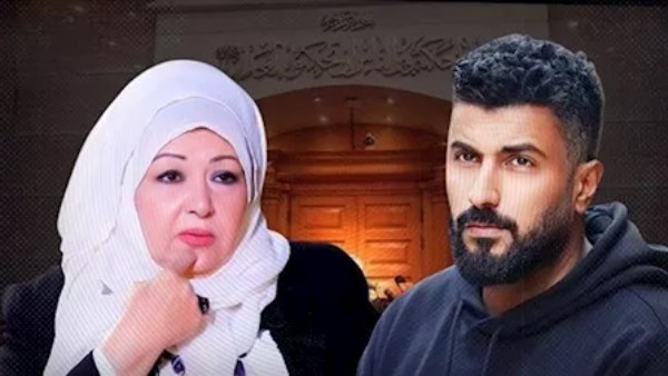 الفنانة عفاف شعيب والمخرج محمد سامى 