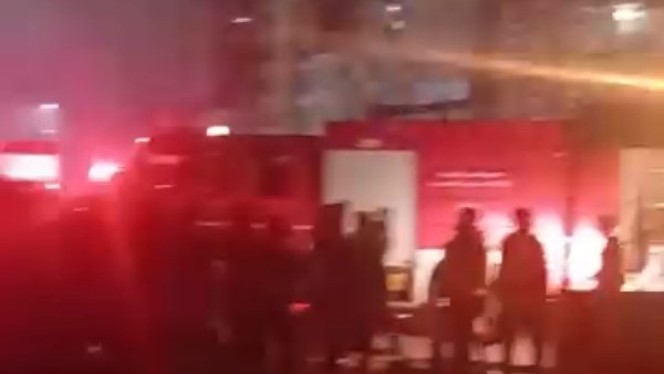 حريق باحدي الكافيهات بكفر الدوار 