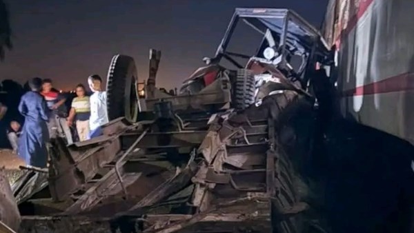 حادث قطار المناشي بكوم حمادة 