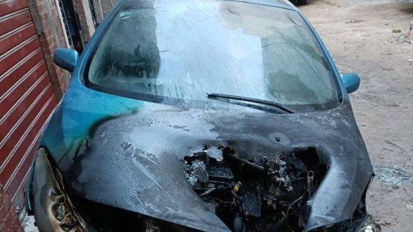 حرق رئيس الرقابة التموينية بإدكو