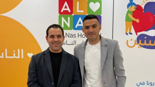 زياة إيهاب المصري لـ مستشفى الناس