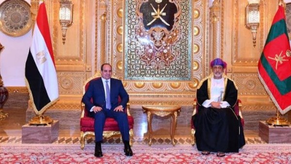 السيد الرئيس عبد الفتاح السيسي مع سلطان عمان - ارشيفية