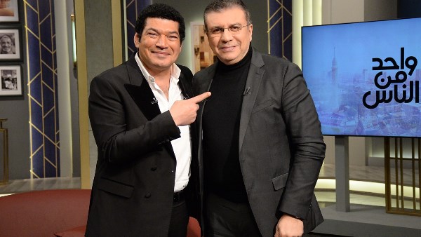 باسم سمرة مع عمرو الليثي من كواليس "واحد من الناس" 