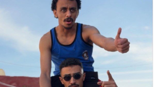 كزبرة وأحمد غزي من كواليس تصوير فيلم "محمود التاني"