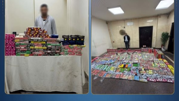 ضبط ما يقارب 1.5 مليون قطعة ألعاب نارية متنوعة 