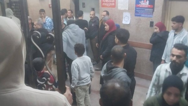 سقوط اسانسير مستشفى طوارئ جامعة طنطا 