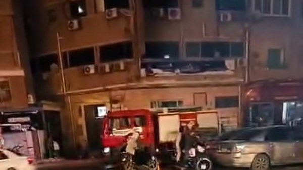 حريق مستشفى الرحمة بالوراق