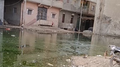 قرية السنباط بالفيوم تغرق في أزمة الصرف الصحي