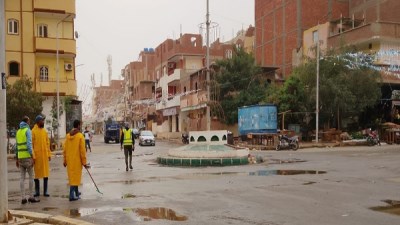 سحب مياه الأمطار من كافة مناطق القصير