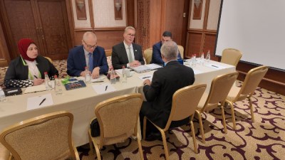 جانب من اللقاءات كبرى شركات التعدين التركية على هامش منتدى المعادن الحرجة