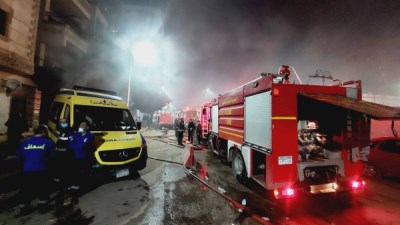 «حريق مصنع سرايا القبة»  