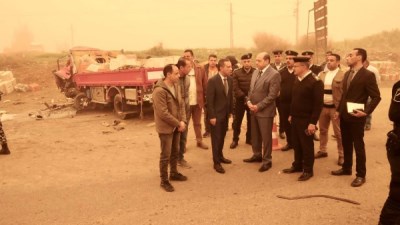 مصرع 8 وإصابة 4 في حادث تصادم بين سيارتين على طريق كفر داود السادات بمحافظة المنوفية 