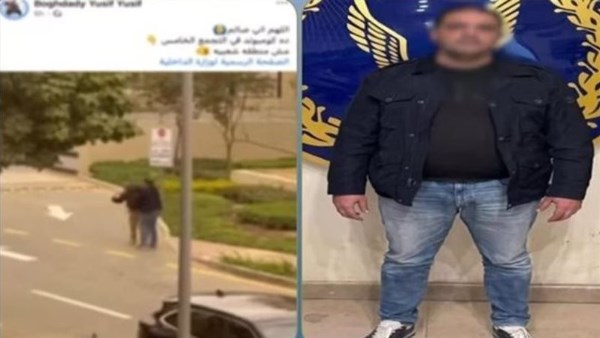      رجل الأعمال المتهم بالتعدي على فرد الأمن