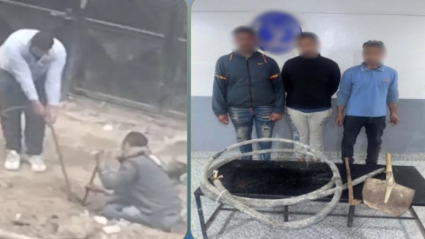 ضبط 3 أشخاص بسرقة كابل كهربائي