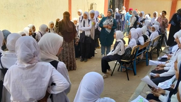 ندوة توعوية بمدرسة العشى الاعداديه 