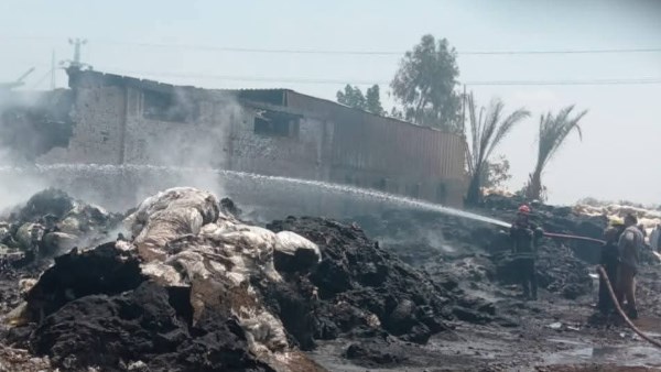 حريق بكوم حمادة 