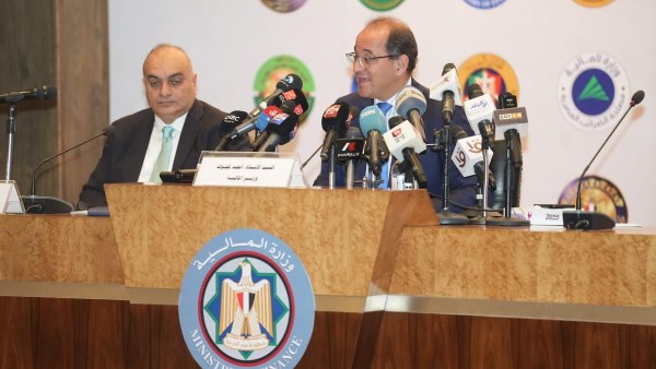 أحمد كجوك وزير المالية في المؤتمر الصحفي