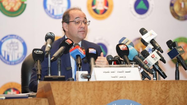 وزير المالية في المؤتمر الصحفي