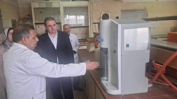 جانب من افتتاح معامل متطورة  لأول مرة بالصعيد