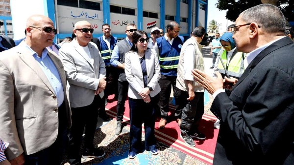 جانب من الجولة التفقدية لمحطة مياه الأقصر الغربية 