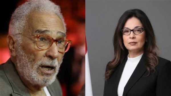 وزيرة الثقافة وعبدالرحمن أبو زهرة