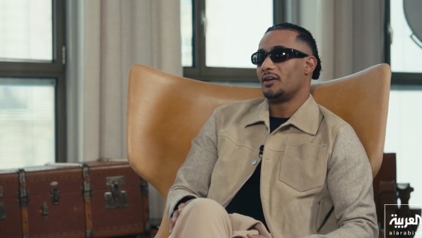 محمد رمضان خلال لقائه مع قناة العربية 