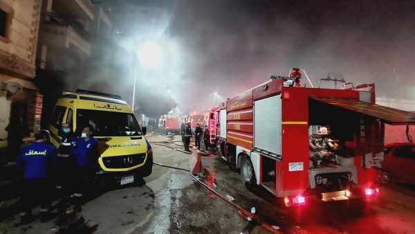 «حريق مصنع سرايا القبة»  