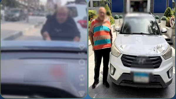 ضبط قائد سيارة "ملاكي" اعتدى على شخص آخر في القاهرة بسبب خلافات أولوية المرور 