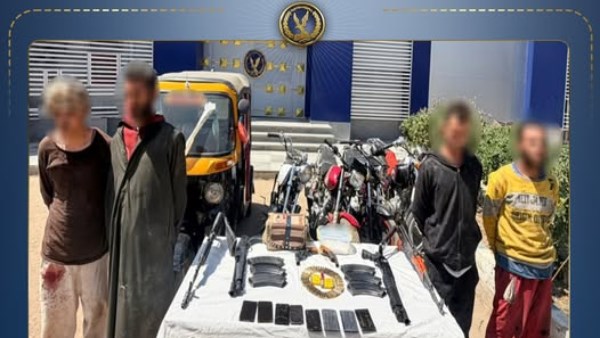 مصرع عنصر جنائي وضبط باقي البؤر الإجرامية بحوزتهم عدد من المواد المخدرة و قطع سلاح ناري بسوهاج